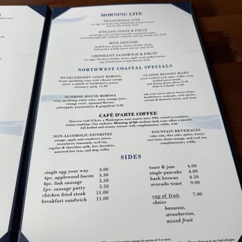 Emily's Ocean View Dining - Menu - Steakhouses Near Me - Ocean Shores, Washington