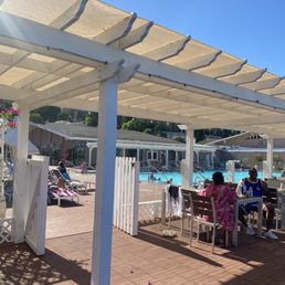 Shade pool area Shade pool area