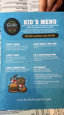 Menu photo 1 Border Burger Bar Manitou Springs, CO Menu photo 1 Border Burger Bar Manitou Springs, CO