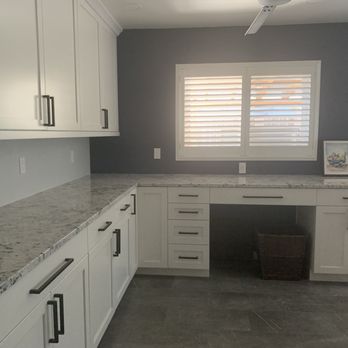 Marble Palace - Another huge area where we continued the granite which is kitchen and office space for me - Countertop Installation Near Me - Stockton, California