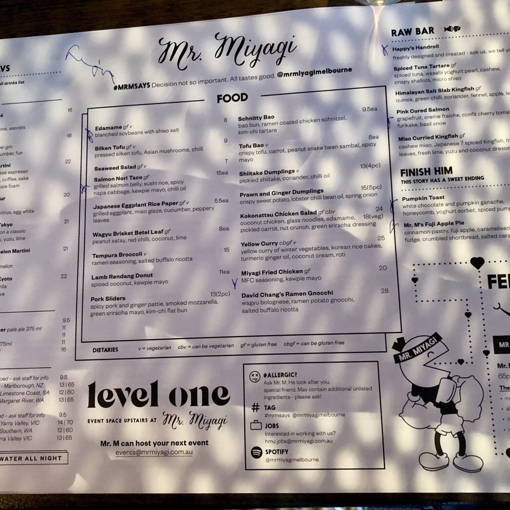 Mr. Miyagi - Menu - Japanese Near Me - Windsor, VIC Mr. Miyagi - Menu - Japanese Near Me - Windsor, VIC