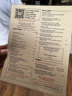 Menu photo 5 Thunderbird Los Angeles, CA
