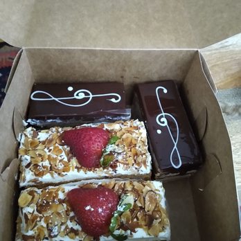 Lavender Bakery & Cafe' - Napoleon and Chocolate desert. - Cafes Near Me - Berkeley, California