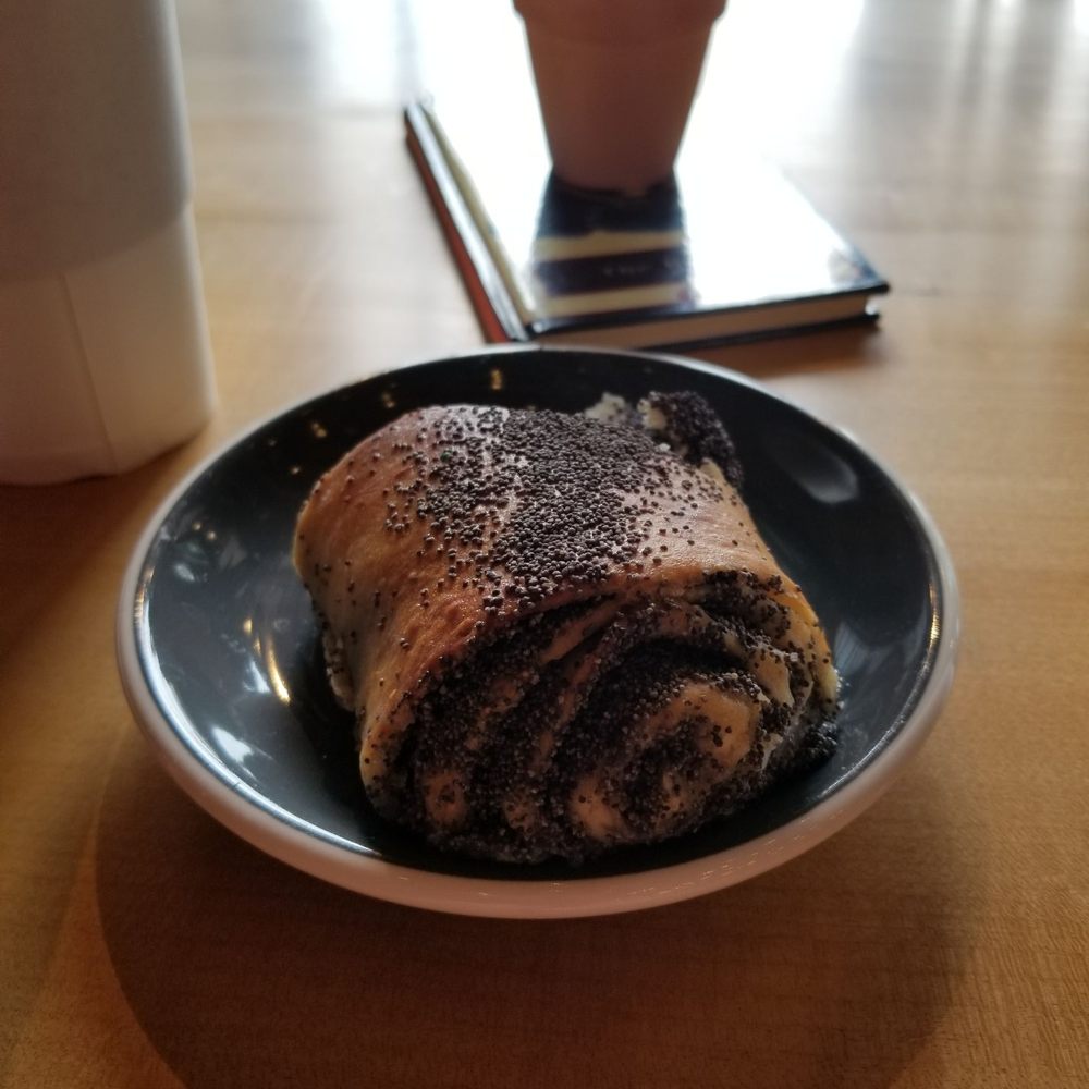 Overwinter Coffee - Poppy seed brioche - great with coffee - Coffee & Tea Near Me - Williamsville, New York Overwinter Coffee - Poppy seed brioche - great with coffee - Coffee & Tea Near Me - Williamsville, New York
