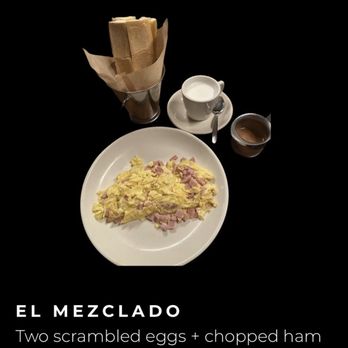 Sergio's Restaurant - Ordered this, received a fried egg with a slab of greasy ham on the side. - Breakfast & Brunch Near Me - Miami, Florida