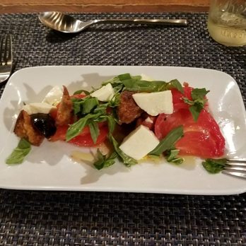 Bull & Dragon - organic tomato basil and home made mozzarella salad......... best salad i ever had!! - New American Near Me - Los Angeles, California Bull & Dragon - organic tomato basil and home made mozzarella salad......... best salad i ever had!! - New American Near Me - Los Angeles, California
