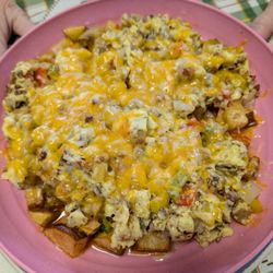 Two Dads Cafe 'N Catering - Jeremy's Western omelet in a bowl (which includes home fries)
