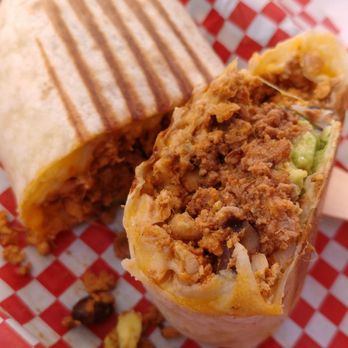 Carabela - Chicken and beef burrito with cheese and avocado. Delicious! - Juice Bars & Smoothies Near Me - Barcelona, B Carabela - Chicken and beef burrito with cheese and avocado. Delicious! - Juice Bars & Smoothies Near Me - Barcelona, B
