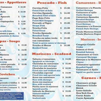 El Conquistador - Take out menu (1/2) - Latin American Near Me - Peekskill, New York El Conquistador - Take out menu (1/2) - Latin American Near Me - Peekskill, New York