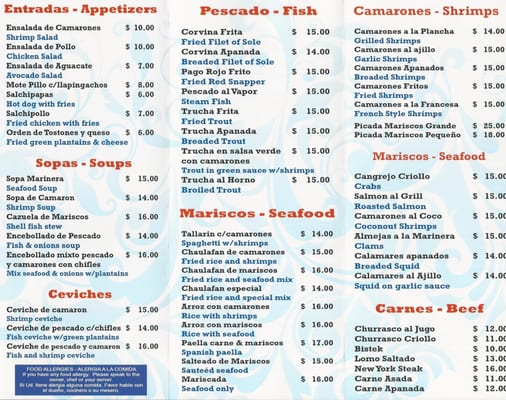 Menu photo 4 El Conquistador Peekskill, NY