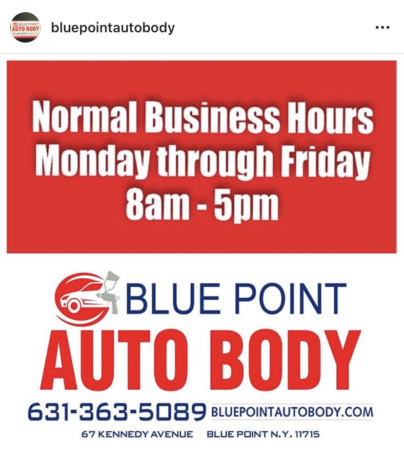BLUE POINT AUTO BODY Updated October 2024 67 Kennedy Ave, Blue