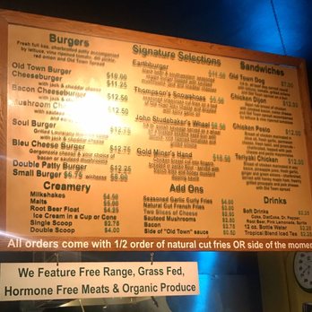 Old Town Grill - Menu! - American Near Me - Placerville, California