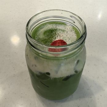 The Orange Tabby - sakura matcha latte with almond milk - Coffee & Tea Near Me - San Jose, California The Orange Tabby - sakura matcha latte with almond milk - Coffee & Tea Near Me - San Jose, California