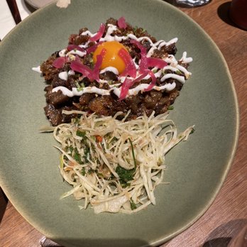 Reyna - Sisig, egg ontop, side of atcha - Filipino Near Me - Paris
