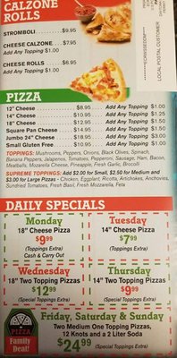 Menu photo 4 Bruno's Pizza Ormond Beach, FL