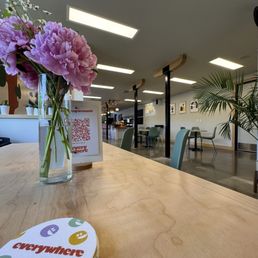 Inside view of the wide open new spot. Inside view of the wide open new spot.
