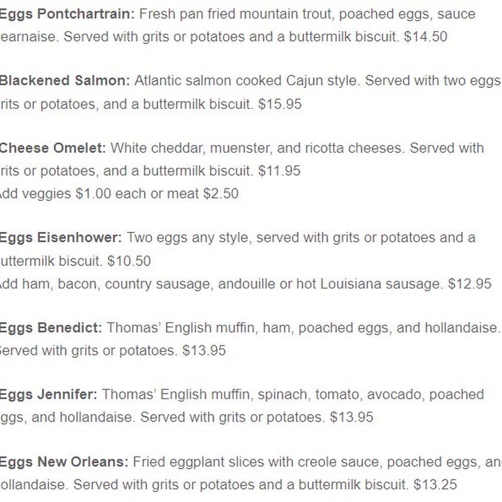 Lucile's Creole Cafe - Breakfast Menu Part 1 (Fall 2022) - Cajun/Creole Near Me - Denver, Colorado