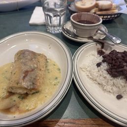 Mahi Mahi with white rice and black beans