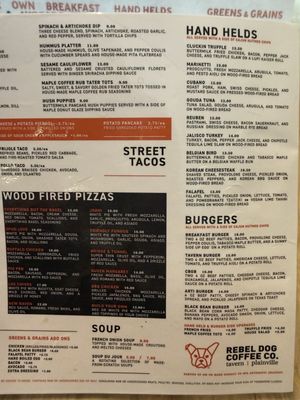 Menu photo 2 Rebel Dog Coffee Co. & Tavern PLAINVILLE Plainville, CT