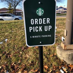 Good thing I ordered through the app as this was the only spot open.