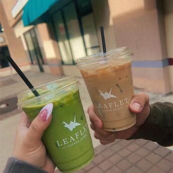 Leaflet Coffee House - Rose Matcha Latte - Pandan Latte - Coffee & Tea Near Me - Monterey Park, California
