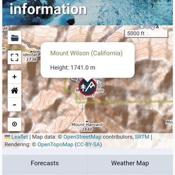 Mt Wilson - Before hiking, I looked up "mt wilson forecast" to check for closures. Websites don't mention any, and yet... (1 of 2) - Hiking Near Me Mt Wilson - Before hiking, I looked up "mt wilson forecast" to check for closures. Websites don't mention any, and yet... (1 of 2) - Hiking Near Me
