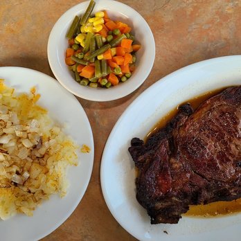 Sungate Diner - Prime rib, home fries with onions, and mixed veggies - Diners Near Me - Marcus Hook, Pennsylvania Sungate Diner - Prime rib, home fries with onions, and mixed veggies - Diners Near Me - Marcus Hook, Pennsylvania