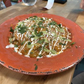 Athena's Cantina - Enchiladas - seriously - a work of art. - Latin American Near Me - Freeport, Maine