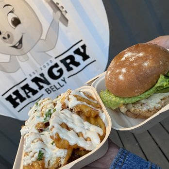 Hangry Belly - Truffle Fries and Hangry fit burger! - Burgers Near Me - Long Beach, California