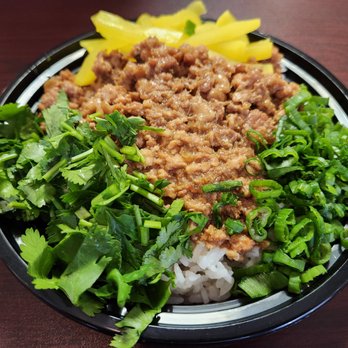 Taiwan Bowl - Minced pork over rice - Noodles Near Me - San Marcos, Texas Taiwan Bowl - Minced pork over rice - Noodles Near Me - San Marcos, Texas