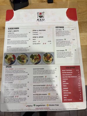 Menu photo 1 Azu Ramen Aurora, CO