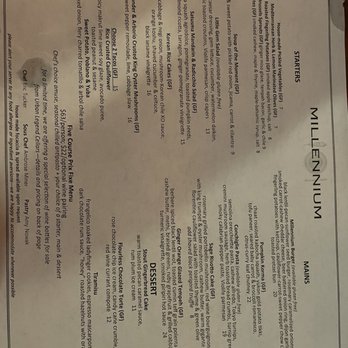 Millennium - Menu - Vegan Near Me - Oakland, California Millennium - Menu - Vegan Near Me - Oakland, California