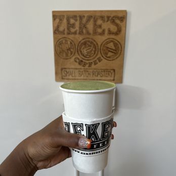 Zeke's Coffee of DC - My Oat milk matcha latte with hazelnut - Coffee Roasteries Near Me - Washington, DC, District of Columbia Zeke's Coffee of DC - My Oat milk matcha latte with hazelnut - Coffee Roasteries Near Me - Washington, DC, District of Columbia