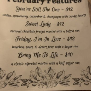 Gigglewaters - February featured drinks - American Near Me - Safety Harbor, Florida
