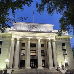 Yavapai County Court House - Lit up at night