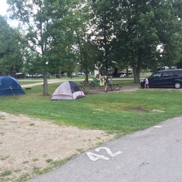 Campsite at mississinewa lake