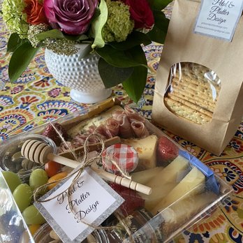 Petal & Platter Design - Mother's Day package. My kids surprised me with. I had a glass of wine and enjoyed this with my kids. - Caterers Near Me