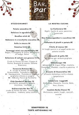 Menu photo 3 Bar Bar Brescia, BS