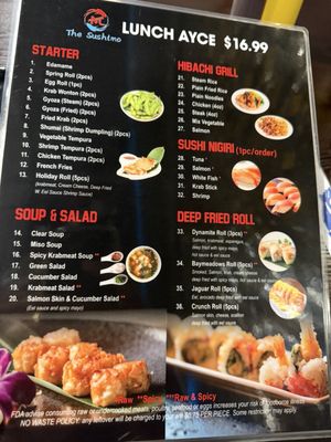 Menu photo 2 The Sushimo Merritt Island, FL Menu photo 2 The Sushimo Merritt Island, FL