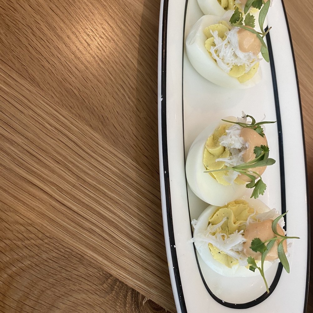 Bocanova - Dungeness crab deviled eggs - Latin American Near Me - Oakland, California Bocanova - Dungeness crab deviled eggs - Latin American Near Me - Oakland, California