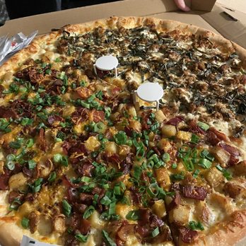 Rocco's - Half sausage, half baked-potato extra large pizza. - Bars Near Me - Seattle, Washington