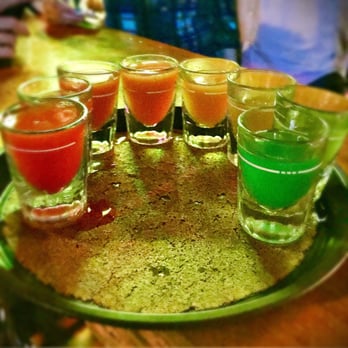 Happy Hour Bar - Rainbow shots at the Happy Hour Bar - Bars Near Me - West Yellowstone, Montana