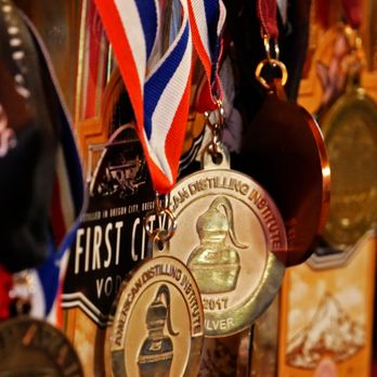 Trail Distilling - Some of their awards - Distilleries Near Me - Oregon City, Oregon