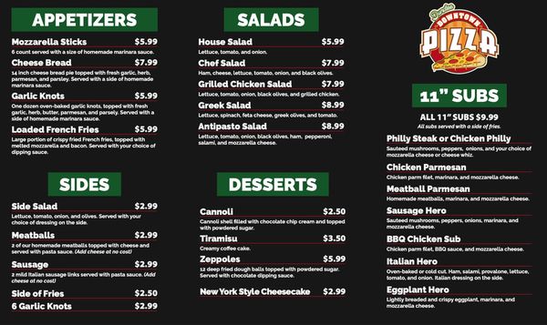 Menu photo 2 Dundee Downtown Pizza Dundee, FL