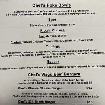 Chef’s Bistro 30A - Menus - Sandwiches Near Me - Santa Rosa Beach, Florida Chef’s Bistro 30A - Menus - Sandwiches Near Me - Santa Rosa Beach, Florida
