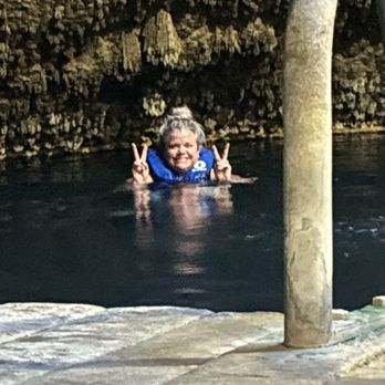 The Crater at Homestead - Taking a soak!! Water temp was perfect! - Scuba Diving Near Me - Midway, Utah