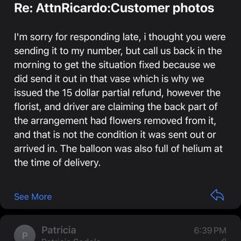 Roxana Multiservices - Roxana company blaming the customer for the floral arrangements, unprofessional. - Floral Designers Near Me - Silver Spring, Maryland