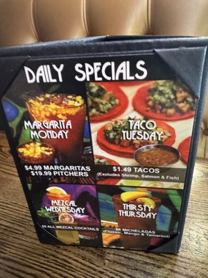 Menu photo 5 Kalaveras Huntington Beach, CA