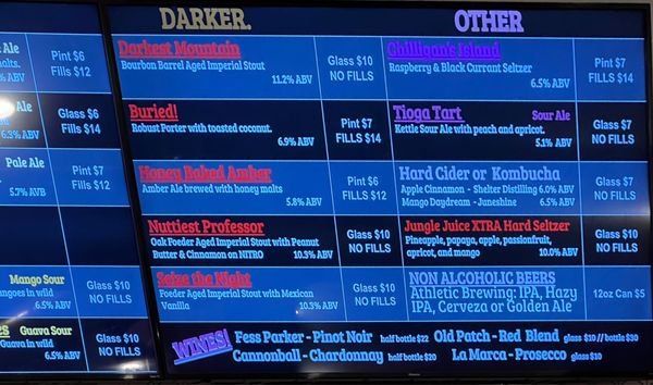 Menu photo 5 Distant Brewing Mammoth Lakes, CA