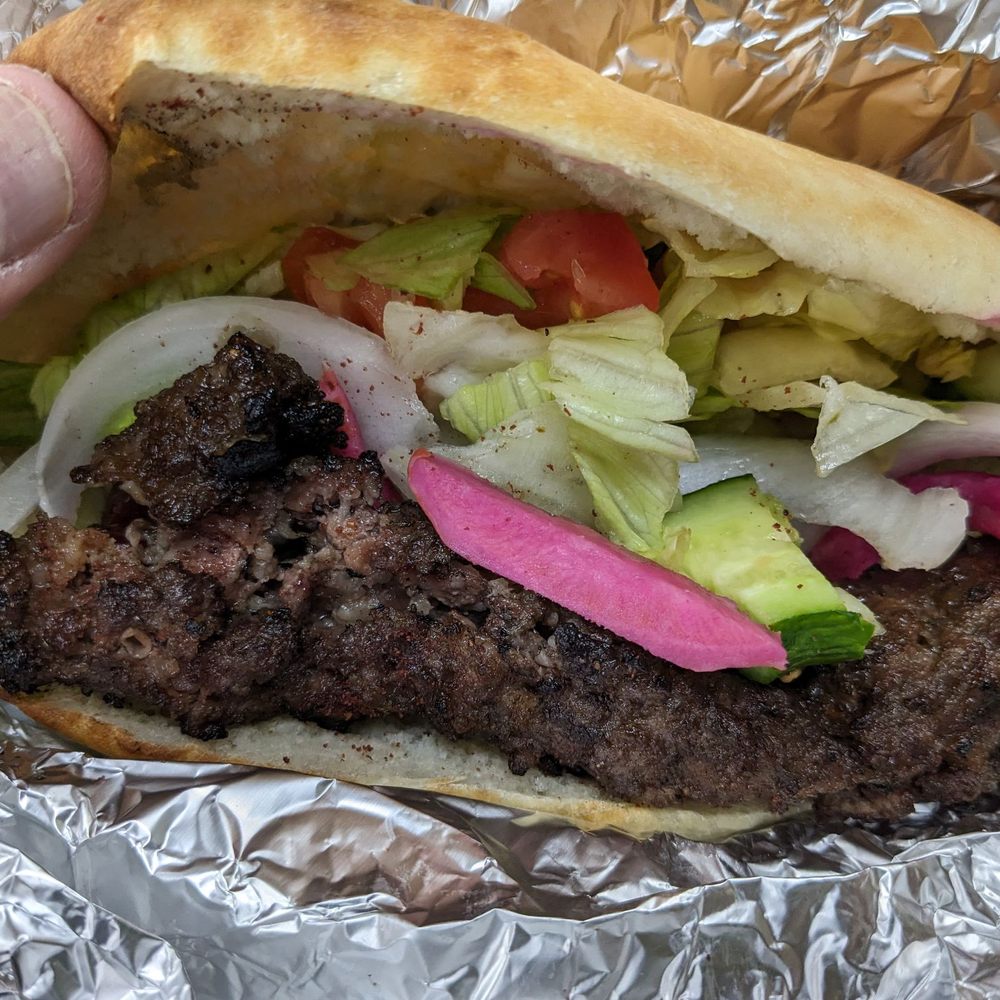 Iraqi Kabob - Meat kabob sandwich - Middle Eastern Near Me - Dearborn, Michigan Iraqi Kabob - Meat kabob sandwich - Middle Eastern Near Me - Dearborn, Michigan